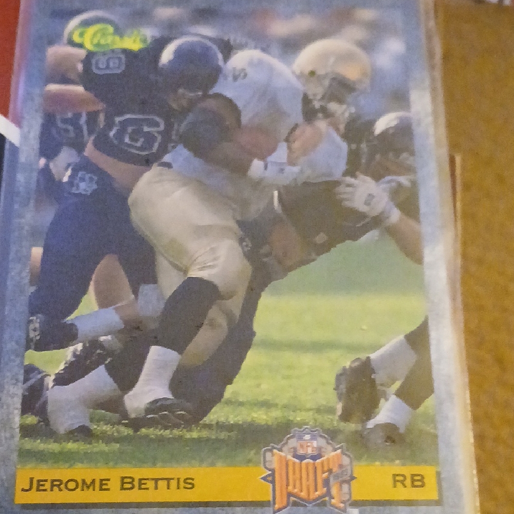 NFL Trading Card with Jerome Bettis
